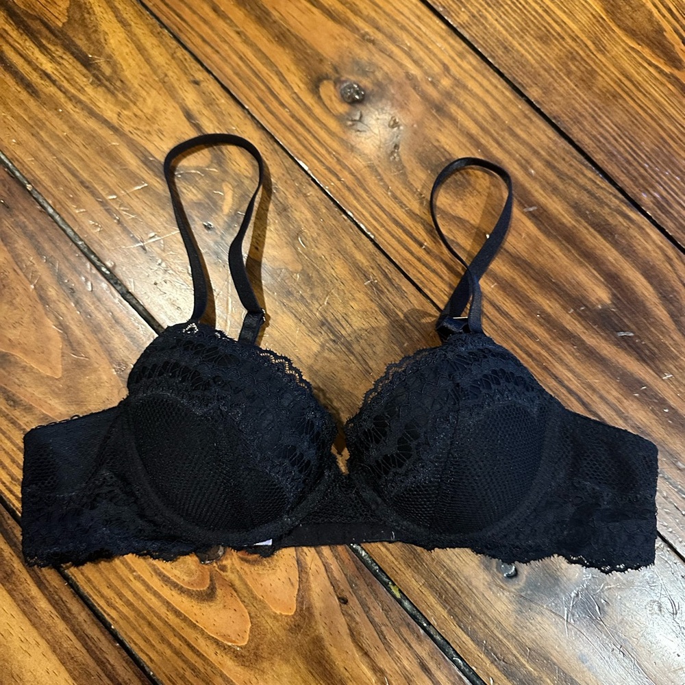 Savage X Fenty Black Lace Underwire Bra